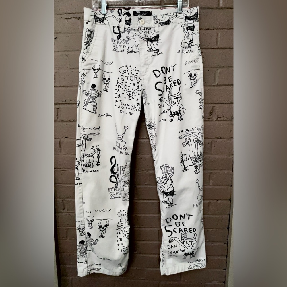 Vans Daniel Johnston graphic print pants 32